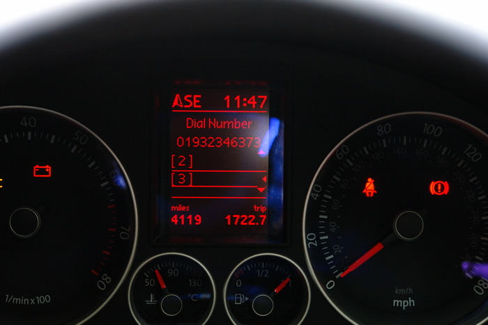 VW dialling with mObridge Bluetooth (2)