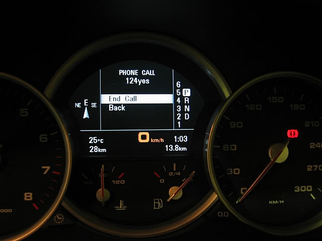 Porsche PCM dashboard control